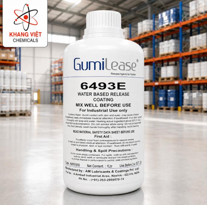 Gumilease 6493E là chất tách khuôn bán vĩnh cửu gốc nước, tạo lớp phủ trong suốt, không màu, khô sạch và không nhờn dầu sau khi đóng rắn.