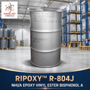 Ripoxy™ R-804J là nhựa Epoxy Vinyl Ester Bisphenol A của Nhật Bản, có độ bền cao, kháng hóa chất và chống ăn mòn tốt, dùng cho composite FRP.