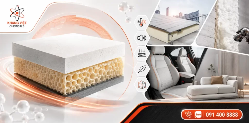 PU Foam - Giải pháp cách âm, cách nhiệt và êm ái